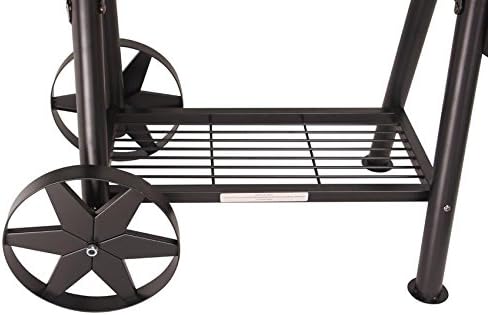 CosmoGrill XXXL Charcoal BBQ Smoker Grill Outdoor 90kg Black