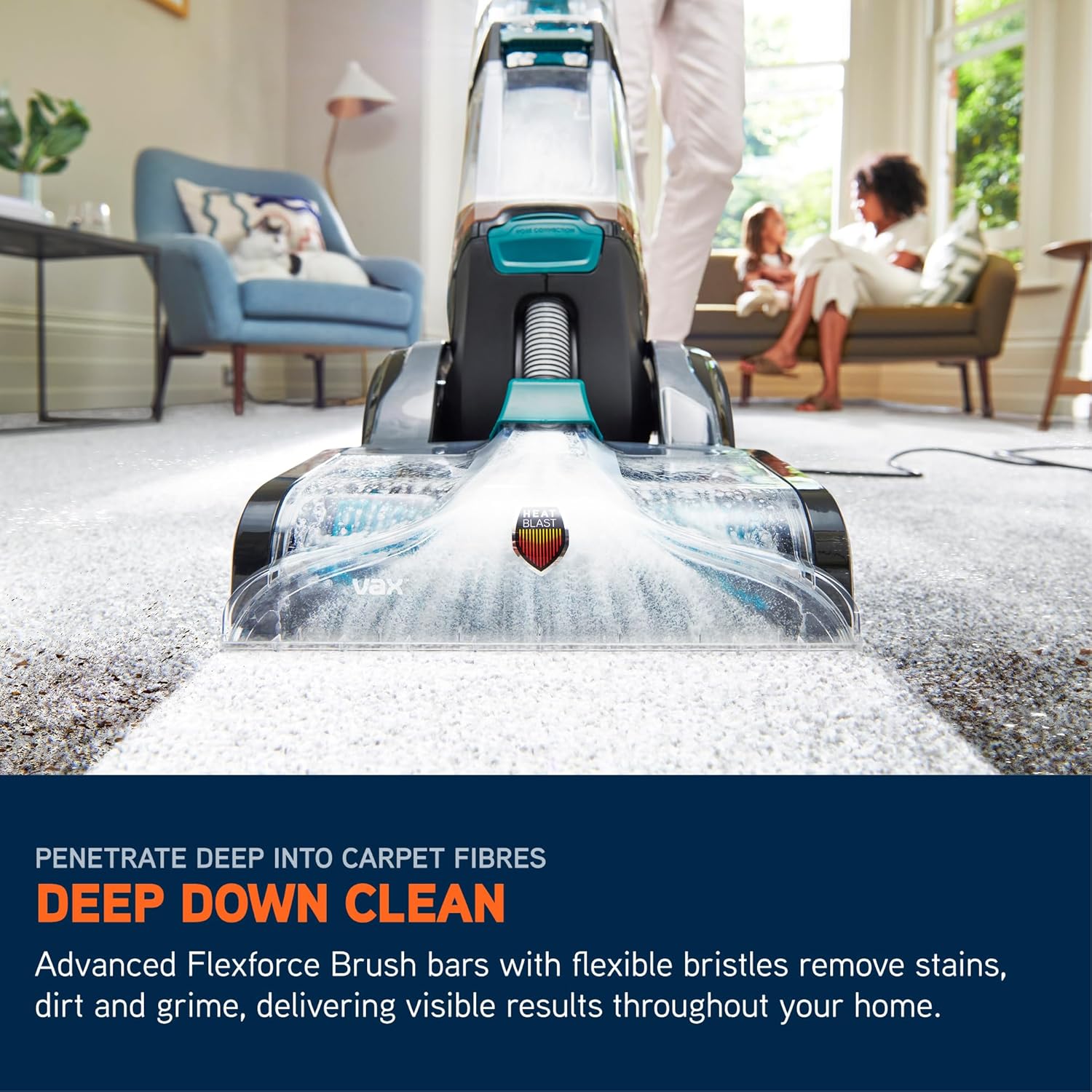 Vax Platinum SmartWash Pet-Design Carpet Cleaner 1200W SpinScrub Upright Washer CDCW-SWXP