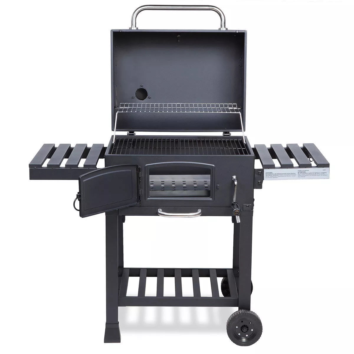 CosmoGrill Outdoor XL Smoker Barbecue Charcoal Portable BBQ Grill Camping Garden